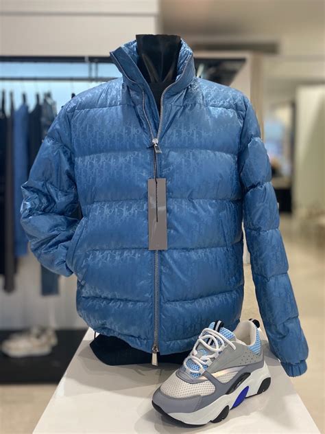 dior oblique windbreaker|christian dior blue jacket.